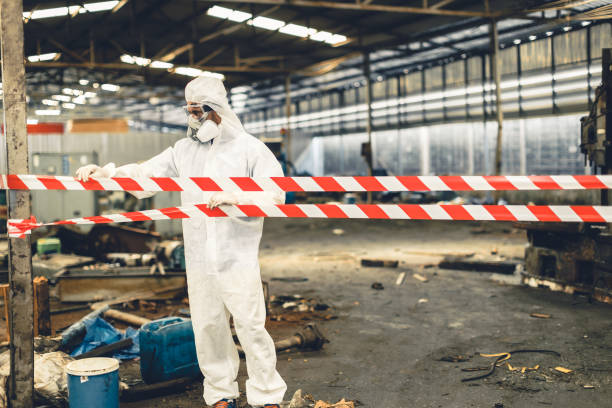 Professional Drug Lab Cleanup technician working in Parker, TX